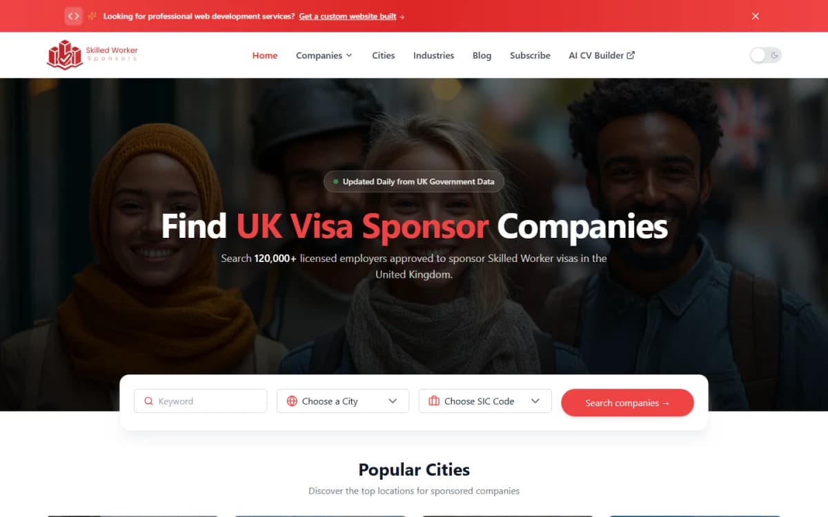 UK Skilled Worker Visa Sponsors Directory